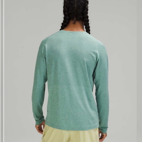 Lululemon Metal Vent Long Sleeve 2.0 - Tidewater Teal / Wild Mint Size Large - Picture 2 of 10